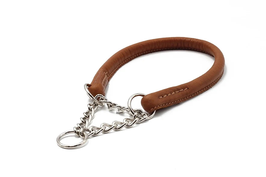 Halsband Rundgenäht mit Ketteneinsatz
