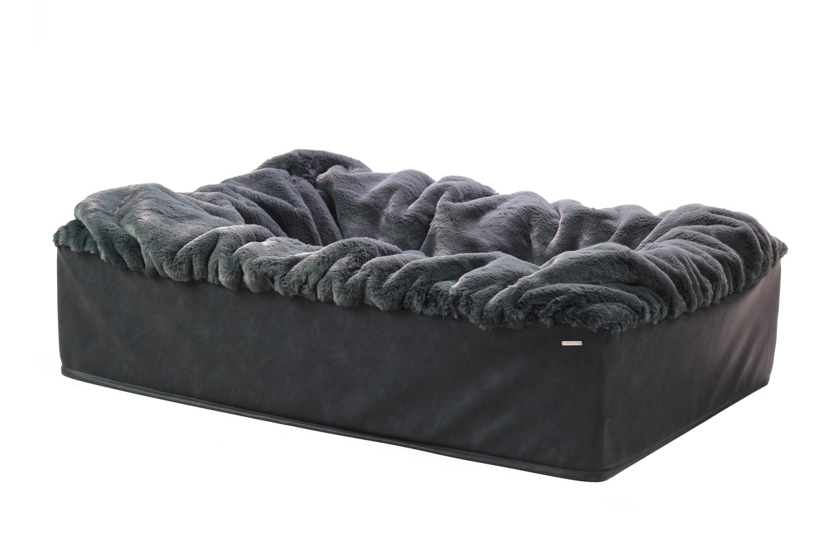 Hundebett Buddelbox Dunkelgrau