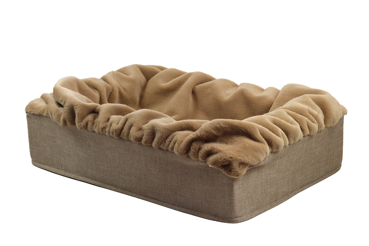 Hundebett Buddelbox Karamell