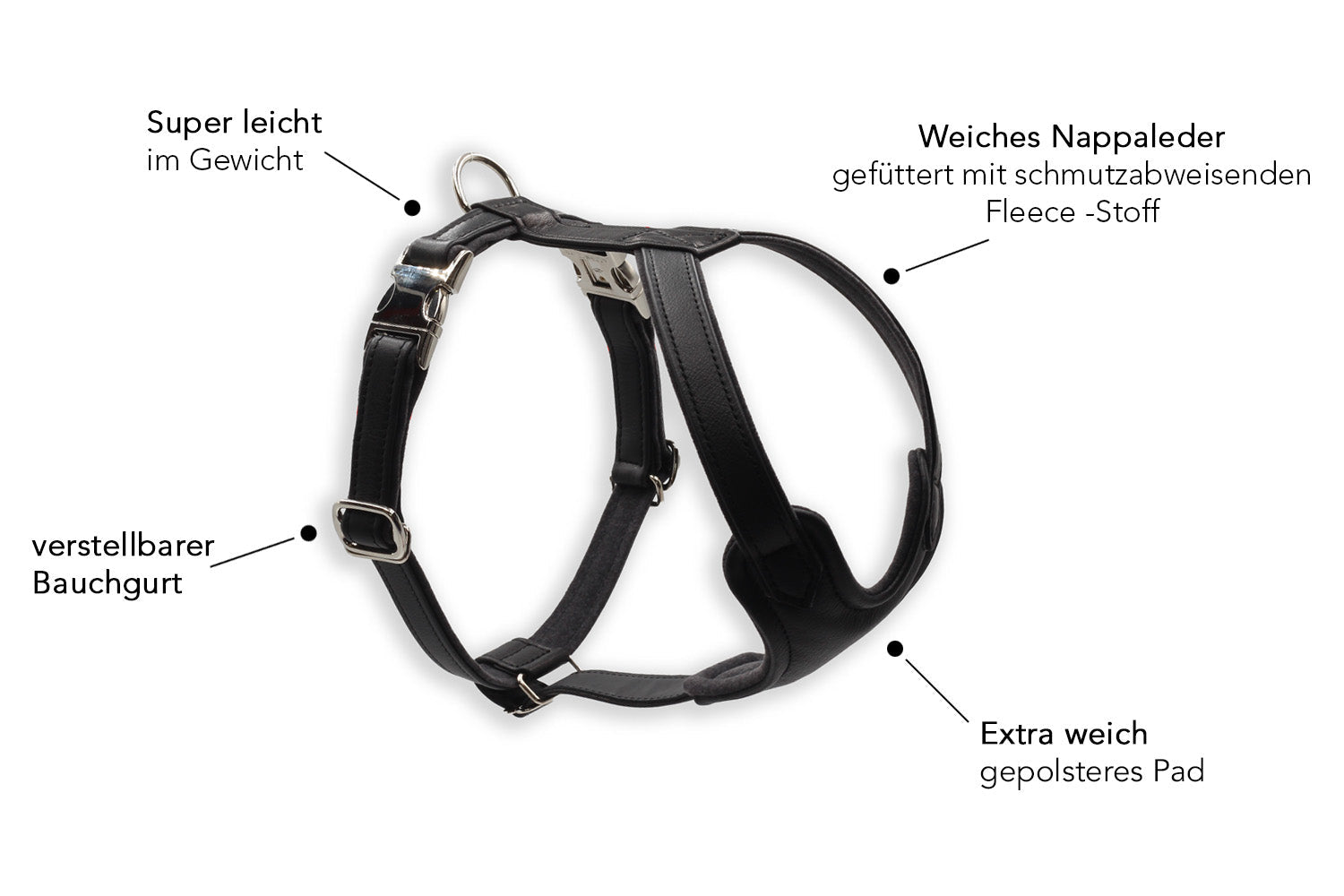 Ledergeschirr einfach verstellbar