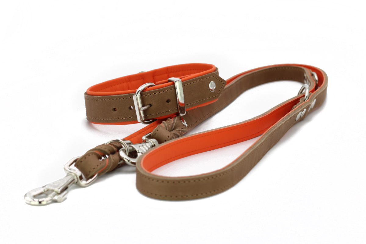 Halsband Klassik Premium Mokka